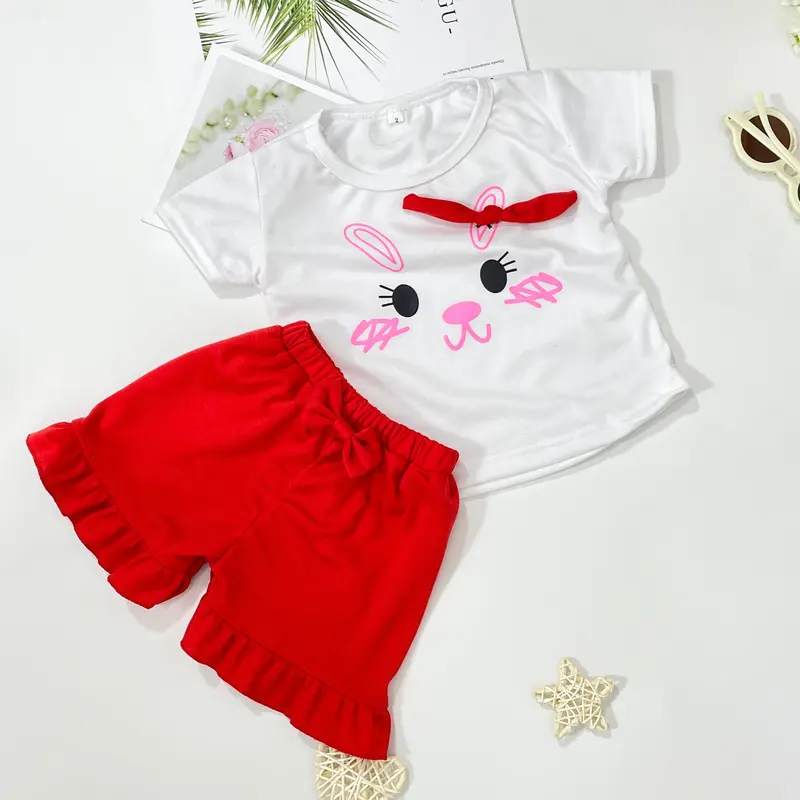 Setelan Anak Perempuan BB 13 CAT PITA Usia 0-4 Tahun Bahan DobelKnit 2