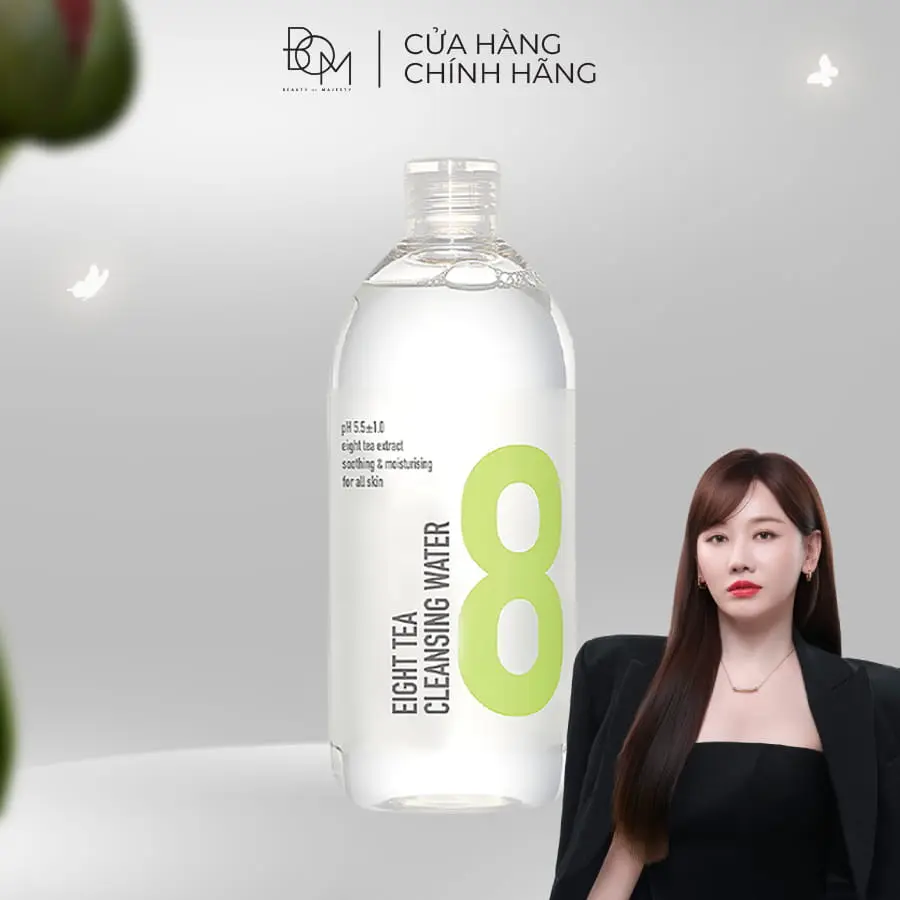 Nước Tẩy Trang Làm Sạch Da/Dưỡng Ẩm Không Chứa Cồn B.O.M Eight Tea 500ml