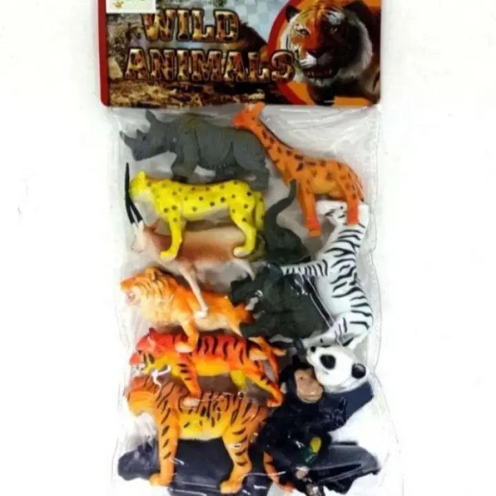 Mainan Edukasi Wild Animal Set Binatang Buas 12 Pcs