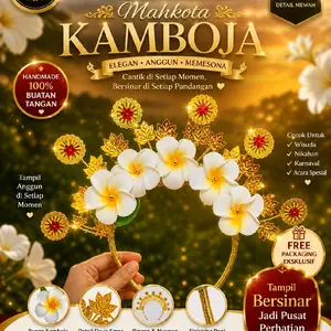 Mahkota Rambut Bunga Kamboja