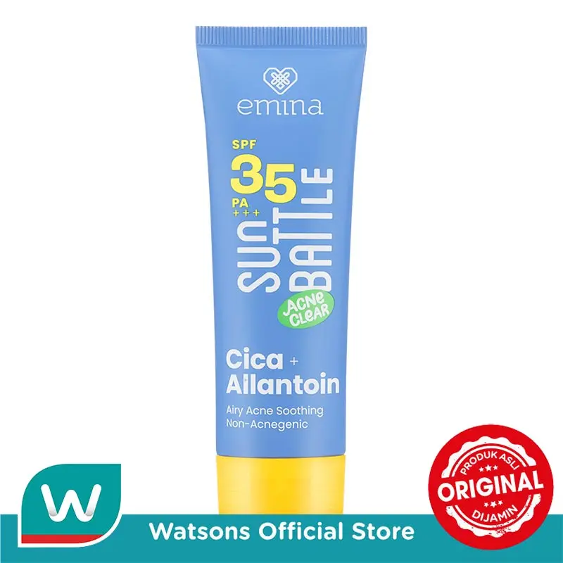 Emina Sun Battle SPF 35 PA +++ Acne Clear Cica + Allantoin Airy Acne Soothing 50ml 1