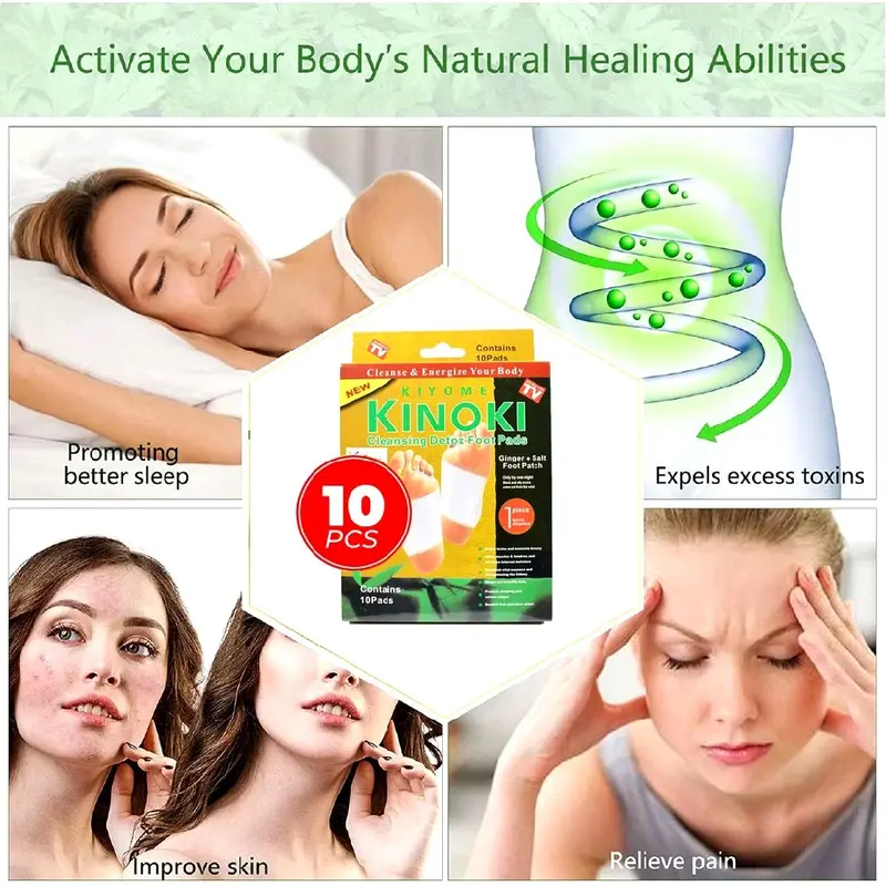 Koyo Kaki Kinoki Putih 1 Box isi 10pcs Koyo Kesehatan Ampuh Menghilangkan Racun Tubuh Kinoki Gold 1 Box Tangan & Kaki - Hand, Foot 5