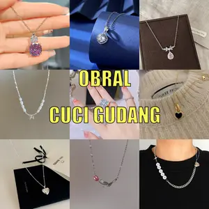 EAR PARTNER-Obral cuci gudang: Kalung mutiara dengan pecahan perak,gaya Korea, desain yang kurang umum,personal, serbaguna, sederhana,modis,aksesori leher yang menonjolkan clavicle.