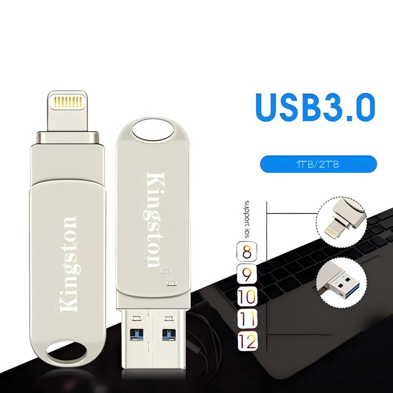 Kingston Bộ Nhớ Mở Rộng 1TB/2TB cho iOS USB3.0 Tăng Không Gian Lưu Trữ Hoàn Hảo Cho iPhone & iPad
