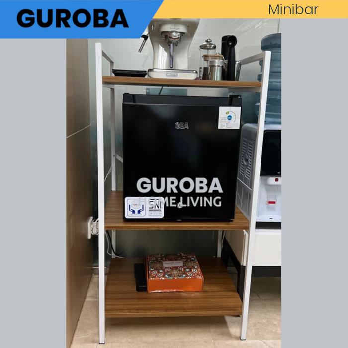 Jual Rak Kulkas mini, rak mini bar, rak minibar - Hitam, Motif-2 - Kab ...
