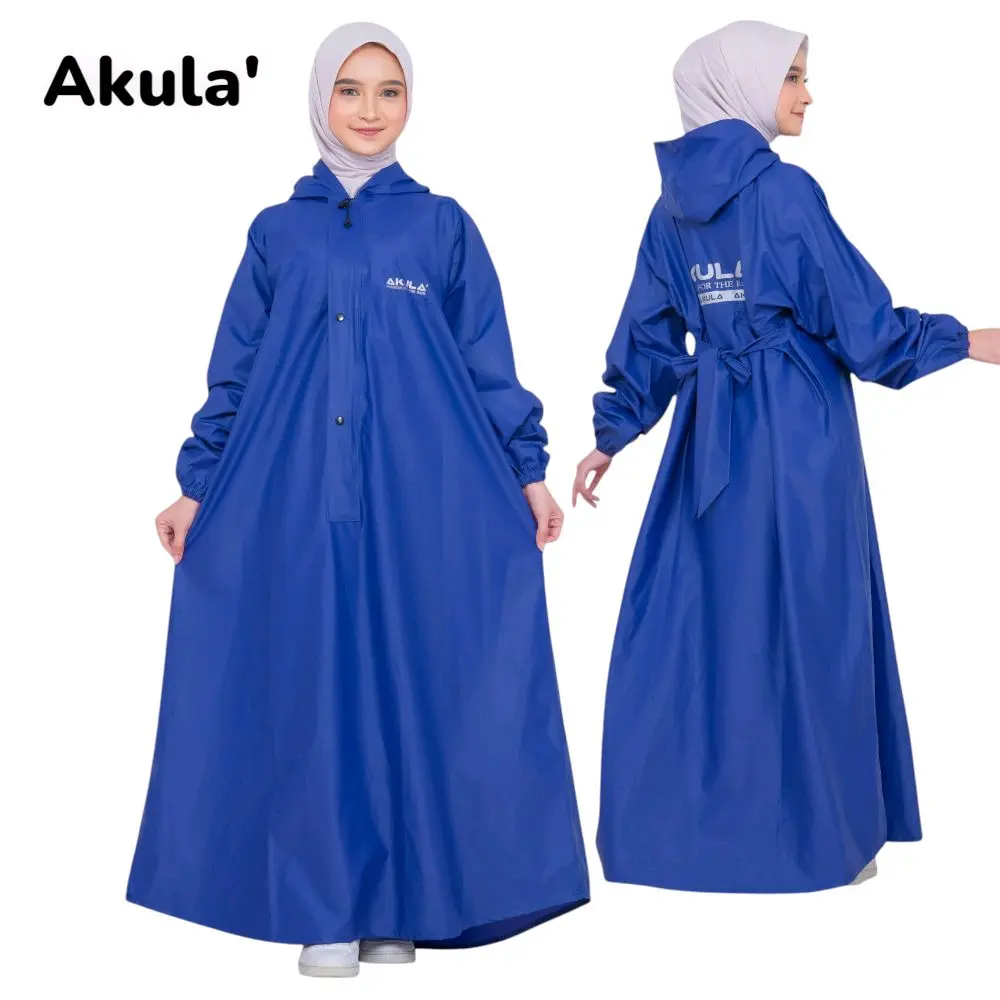 JAS HUJAN WANITA GAMIS best Quality Dewasa Pvc Mantel Bahan PVC 0,25