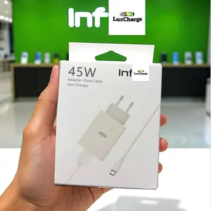 Charger INFNIX 45W Original Fast Charging + 1 Set Kabel Type C Original 100%