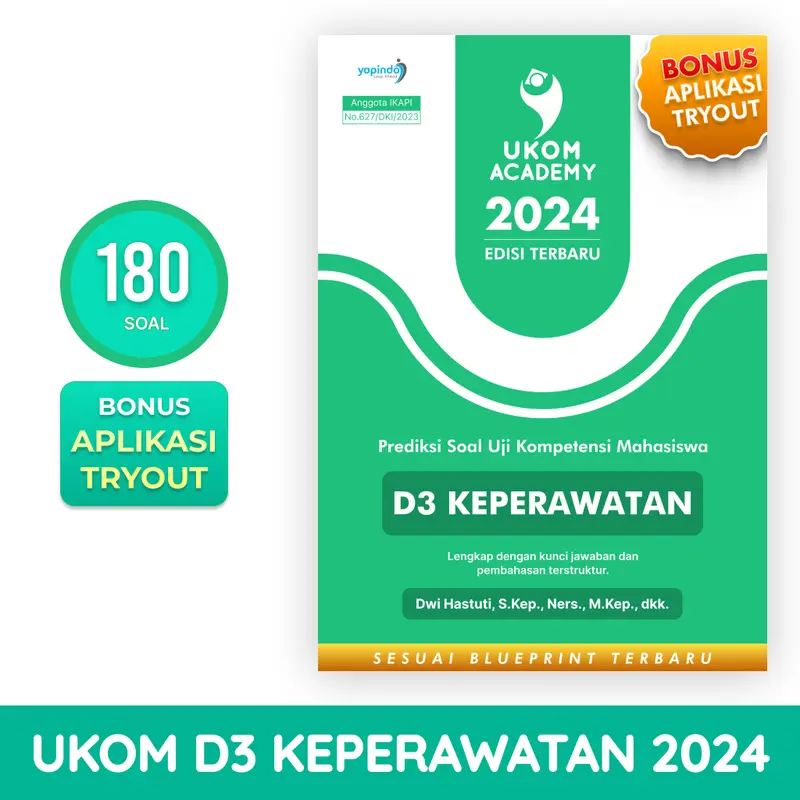 UKOM Academy Buku Prediksi Soal UKOM Mahasiswa Pendidikan D3 Keperawatan Edukasi 3