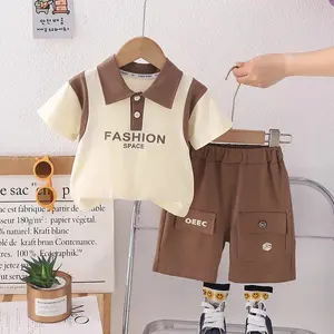 SR KIDS Setelan Polo reglan Anak Terlaris 1-5 Tahun Bahan Katun Nyaman Gaya Street Style Manis Imut Korea-Jepang Boho Cocok untuk Hadiah dan Liburan