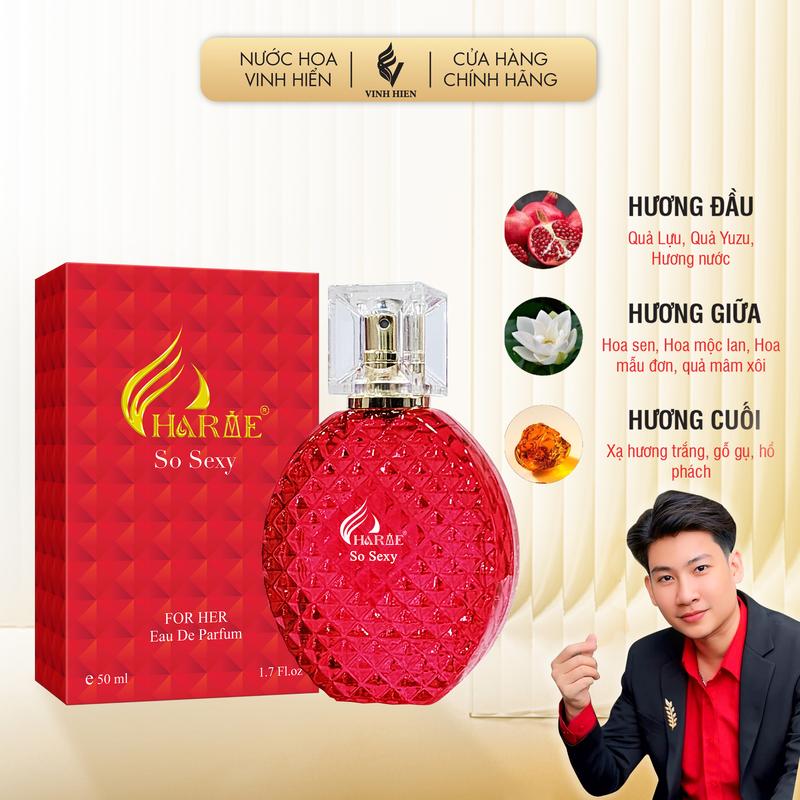 Nước Hoa Nữ SO SEXY 50ML  - Cosmetic Xịt Thơm Women - CHARME PERFUME
