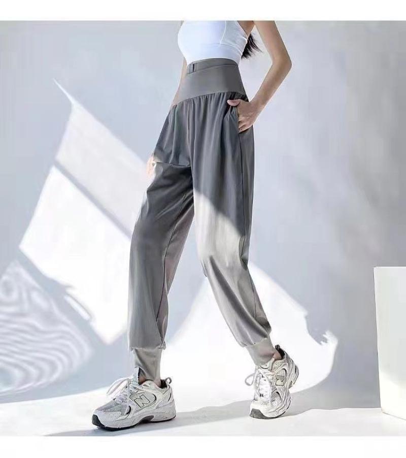 Product Introduction of Fitness girl belly tucked loose sweatpants corseted running outdoor spring summer thin high waist casual yoga trousers 6