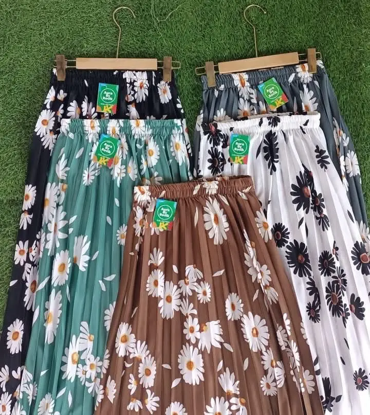 ROK PLISKET MOTIF BUNGA DAILY ROK PLISKET DAISY PREMIUM MAYUNG LIPATAN ...