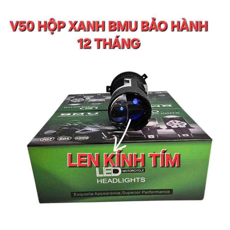 BMU Bóng pha Led V50 PRO NHIỆT MÀU 5200K CỰC KỲ BÁM ĐƯỜNG KÍNH TÍM ĐẸP MẮT GẮN ô tô xe máy bản nâng cấp của V22 ULTRA CYT Siêu sáng,nâng cấp Pha chân H4 Công suất 60W