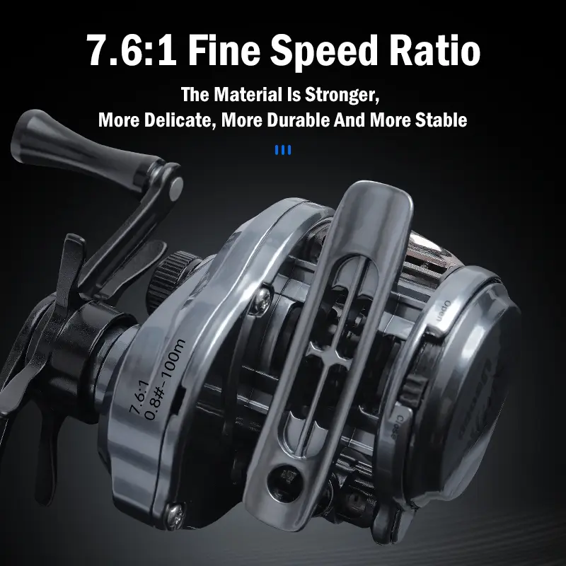 リール LEYDUN USOPP DC Baitcasting Reel LEYDUN USOPP Fishing Reels 7.6:1 125g Carbon Micro Drag 4.5KG