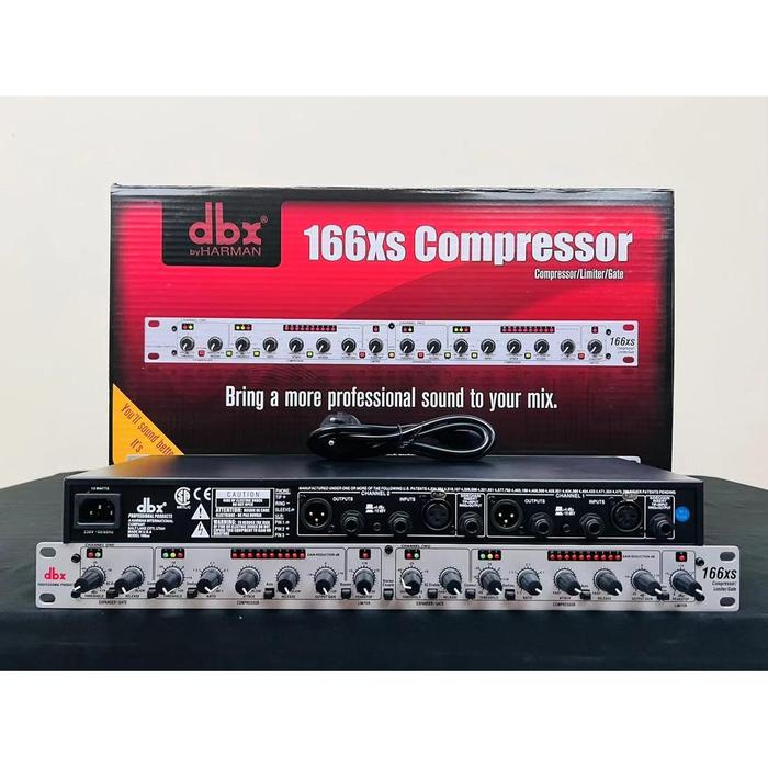 Jual Compressor Limiter Gate DBX 166XS DBX 166 XS Warna Silver 2