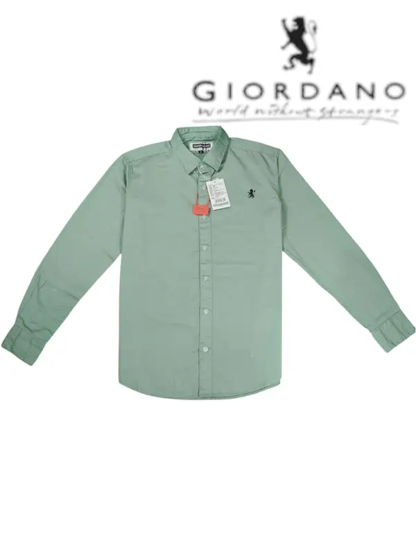 Giordano Kemeja Pria Lengan Panjang slimfit / Kemeja Giordano pria 0