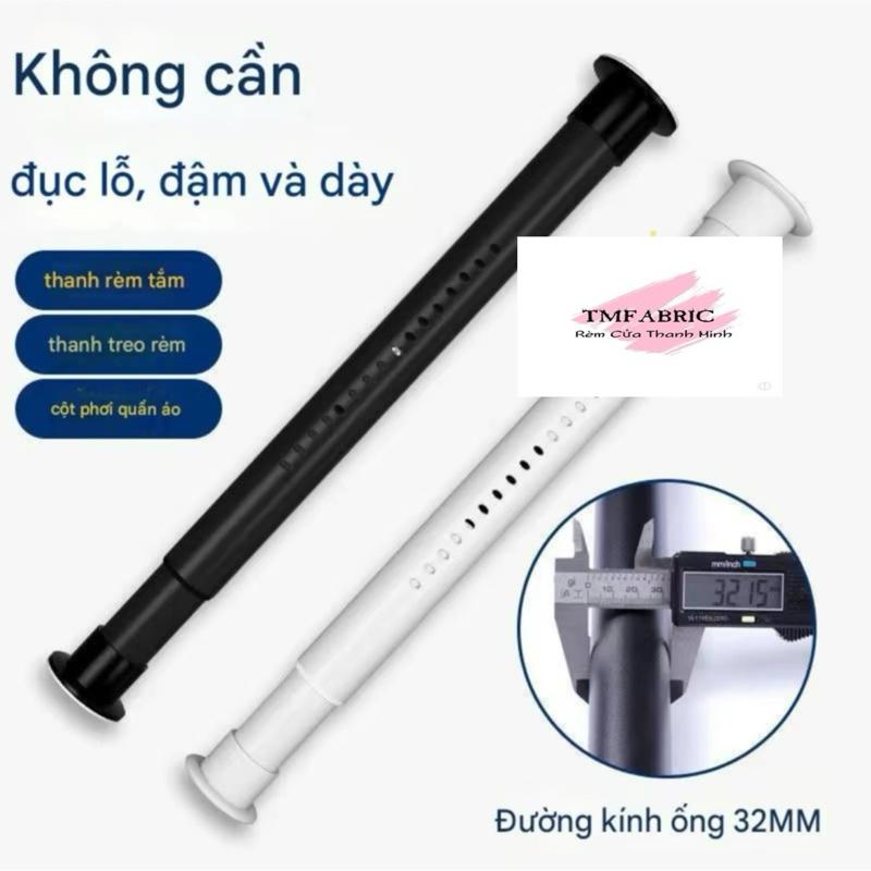 Thanh Treo Rèm 32mm Không Cần Khoan Tường Đa Năng Dễ Dàng Sử Dụng Chất Liệu Thép Không Rỉ Kết Cấu Bền Bỉ Chắc Chắn Chịu Lực Tốt