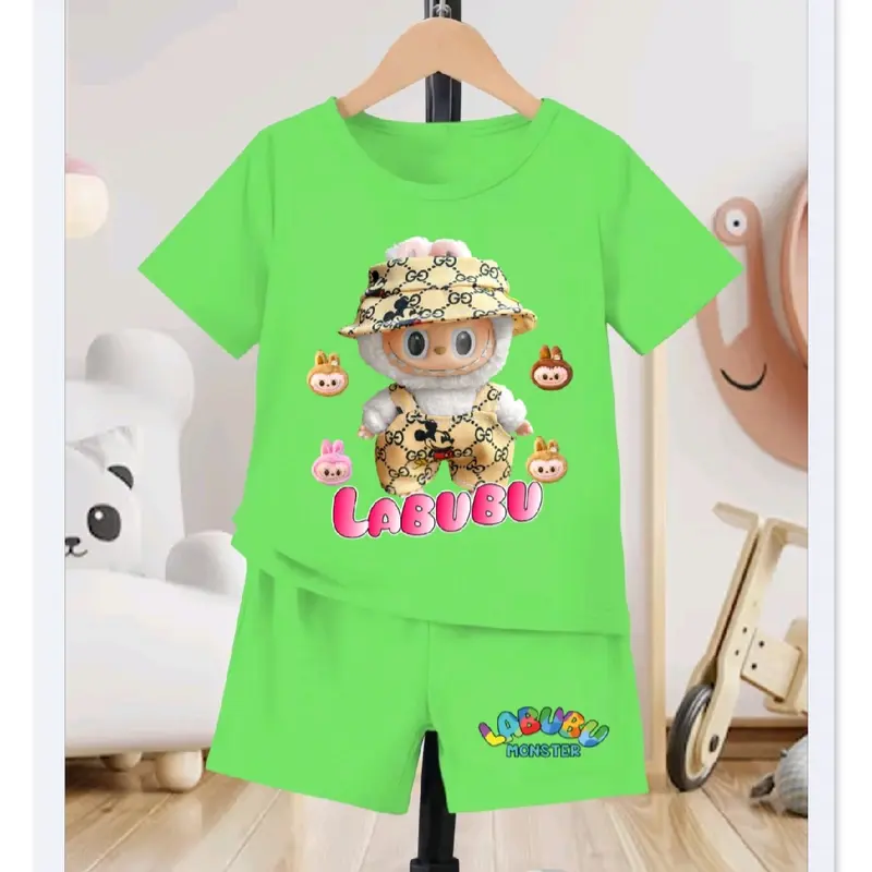 Setelan anak laki laki & perempuan/ fashion anak terbaru lengan pendek umur 1-4 TH 3
