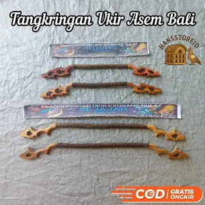 TANGKRINGAN UKIR GAWANG KAYU ASEM BALI PREMIUM 30 CM 33 CM 23 CM UNTUK PLECI SOGON KONIN KENARI KOLIBRI PRENJAK