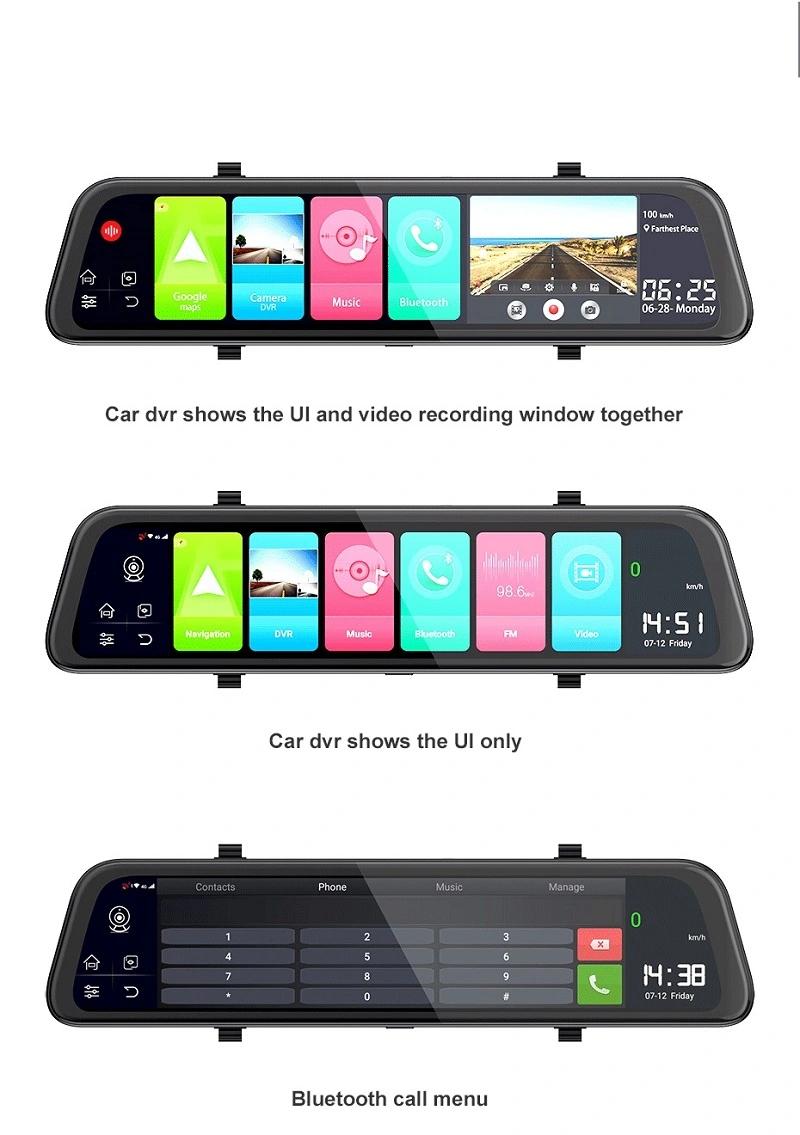 Product Introduction of Z68 12" Rearview mirror 4G Android 8.1 dash camera 2G RAM 32G ROM GPS Navigation car video recorder ADAS WiFi night vision 19