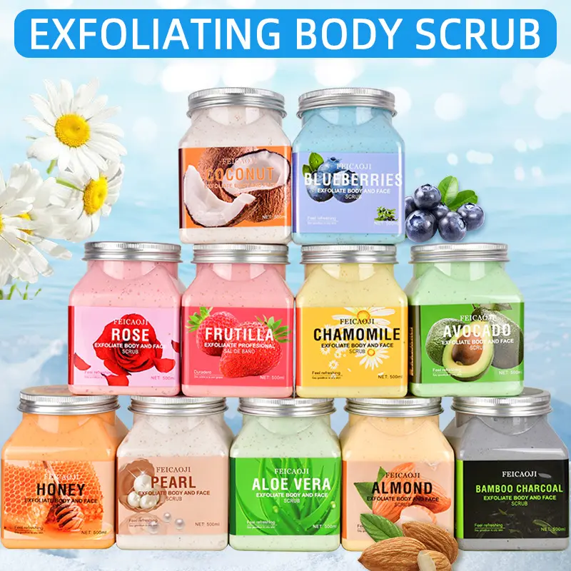Feicaoji body scrub 500ML exfoliating body scrub scrub bath salt rejuvenating bath salt