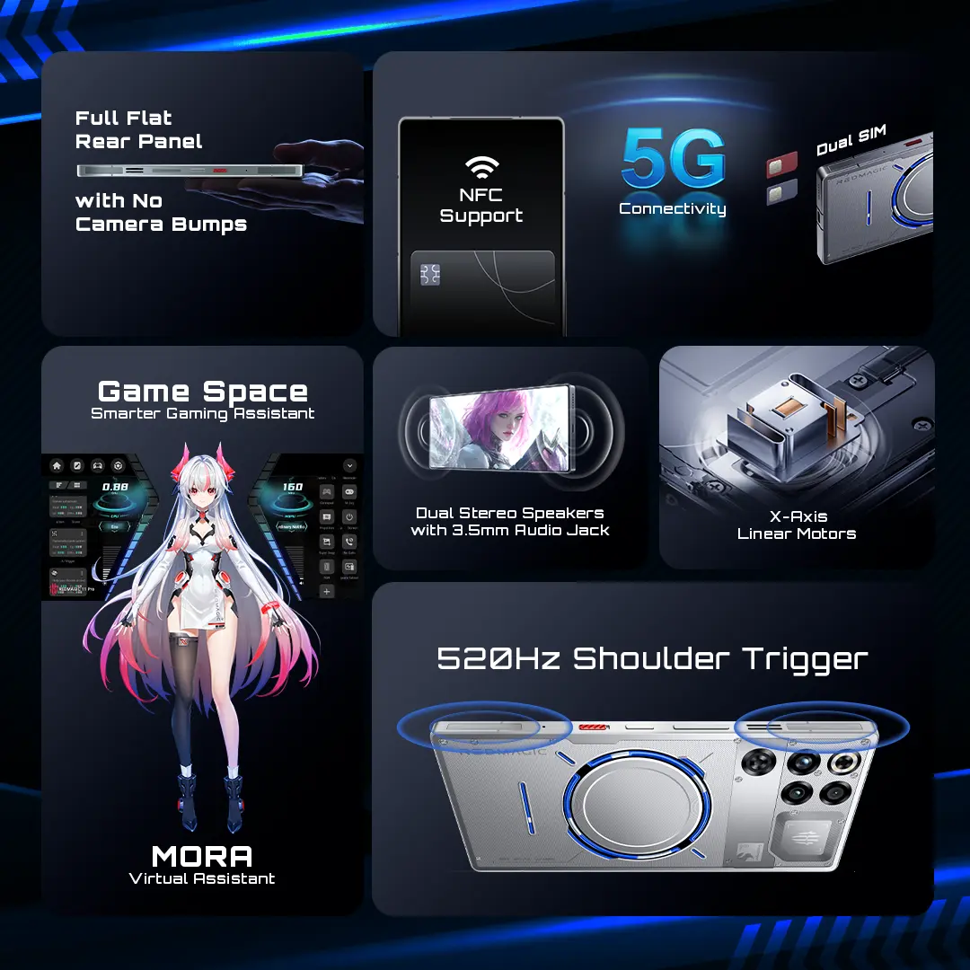 [NEW PRODUCT SPECIAL CREATOR] Handphone Gaming REDMAGIC 11 PRO 5G Snapdragon 8 Elite Gen 5 RAM 16GB + ROM 512GB Liquid Cooling