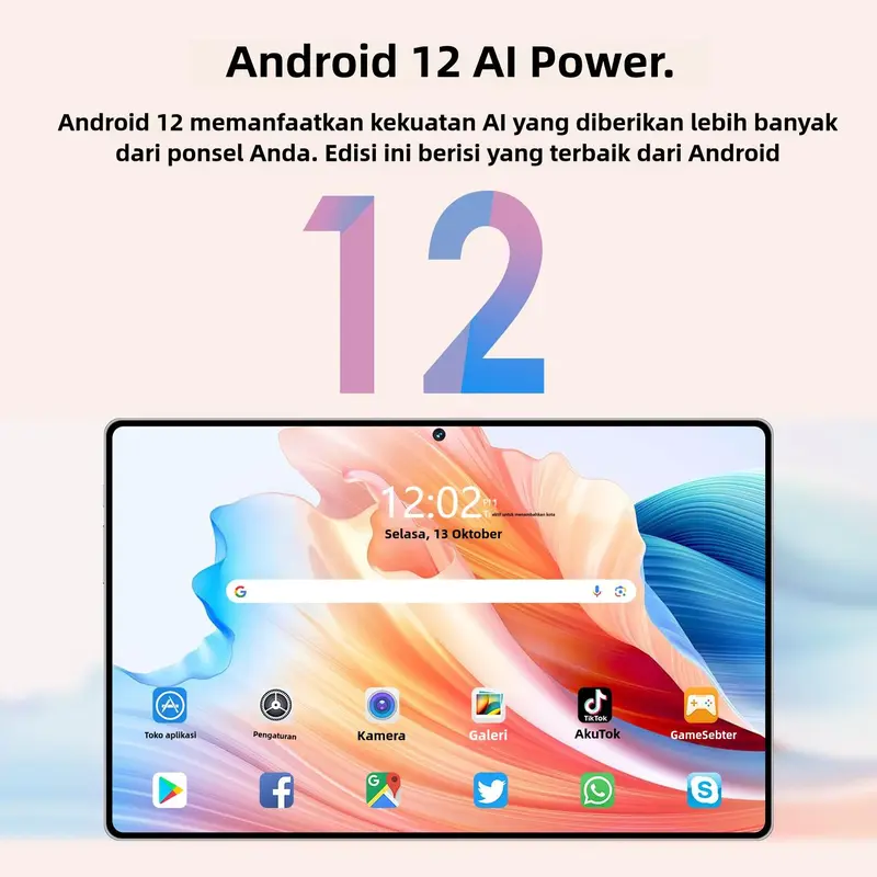 Tab s12 11.6" Tablet [16GB+1TB] |Limited time offer for free wireless mouse keyboard Pengalaman Pro Layaknya PC | 120Hz OLED Real Color FullView Display | Ultra-tipi 3