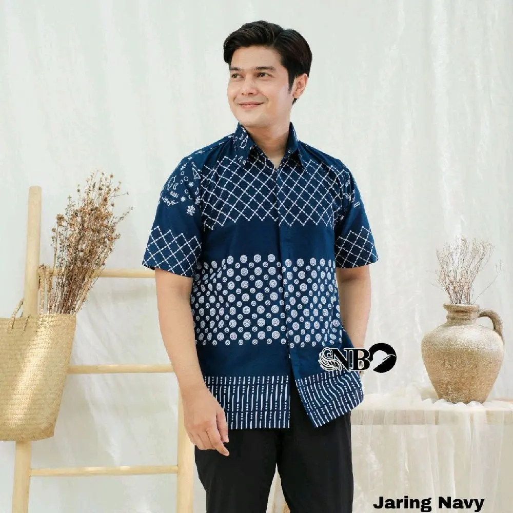 Hem Kerja Batik Maudy Kantoran - Batik Hem Pria Maskulin Viral - Baju Santai Kekinian Terlaris Katun Prima Premium Fit Printing Nyaman Slim Formal Keren Casual
