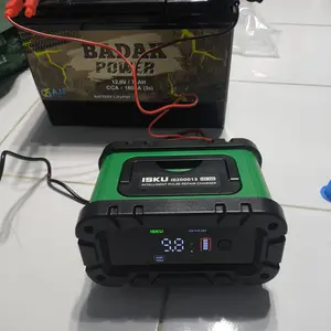ISKU Smart Charger 12V/24V 10A Charger Aki Otomatis dengan Pulse Repair Multi Mode Suport Semua Jenis Aki