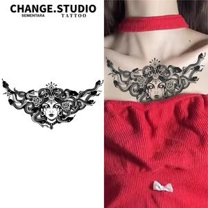 Tatu Sementara, Rekaan Medusa, Seksi, Dada dan Belakang, Tahan Selama 15 Hari, Kalis Air, Tidak Takut Gesekan Pelekat Tatu