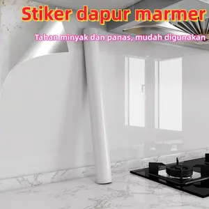 Wallpaper Marmer Perekat Diri Tahan Air 10M - Stiker Dinding Granit Dekorasi Rumah Kualitas Premium
