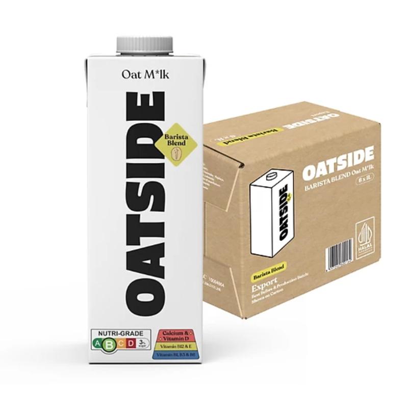 Thùng 6 hộp Sữa yến mạch OATSIDE vị nguyên bản Barista Blend 1L