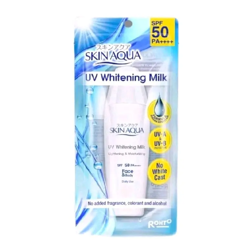 Skinaqua Sunscreen Whitening milk Tutup Putih