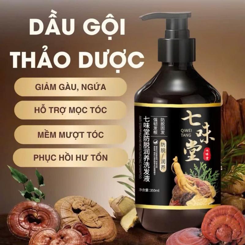  Dầu Gội Nhân Sâm Hà Thủ Ô Qiweitang Chống Rụng Tóc Kích Thích Tóc Dưỡng Ẩm Ngăn Rụng Tóc Hiệu Quả 350ml Dầu Gội Nuôi. Dầu  gội  nhân  sâm  hàn  quốc 