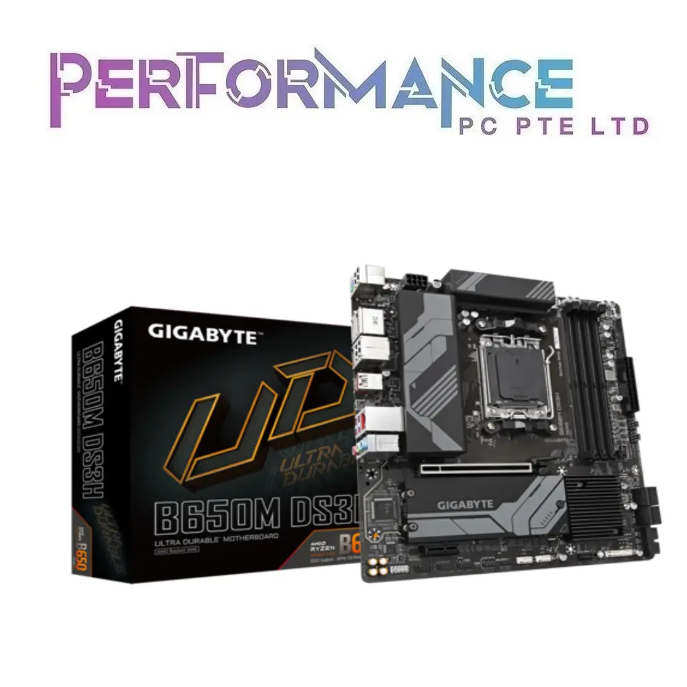 Gigabyte B650M DS3H Micro ATX Motherboard (3 YEARS WARRANTY BY CDL TRADING PTE LTD)