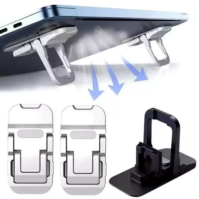 2 Pcs Bracket Stand Holder Laptop Penyangga Notebook Universal Adjustable Foldable Anti Panas