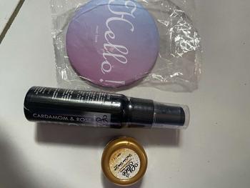 Product Review of Cardamom & Rose Water Serum Jerawat  Gbee Glow Beauty / BPOM / COD / Free Gift from L**o 0