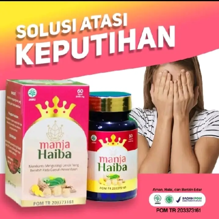 Kapsul ManjaHaiba untuk Merawat dan Mengobati Area Kewanitaan - 60 Kapsul - Mengencangkan, Gatal, Manjakani, Feminine, Cairan, Membersihkan, Perawatan