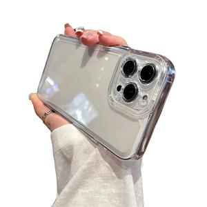 Luxury Shockproof Transparent Case For iPhone 16 15 14 13 12 11 Pro Max X XR XS Max 7 8 Plus Clear Camera Lens Protective Cover T05