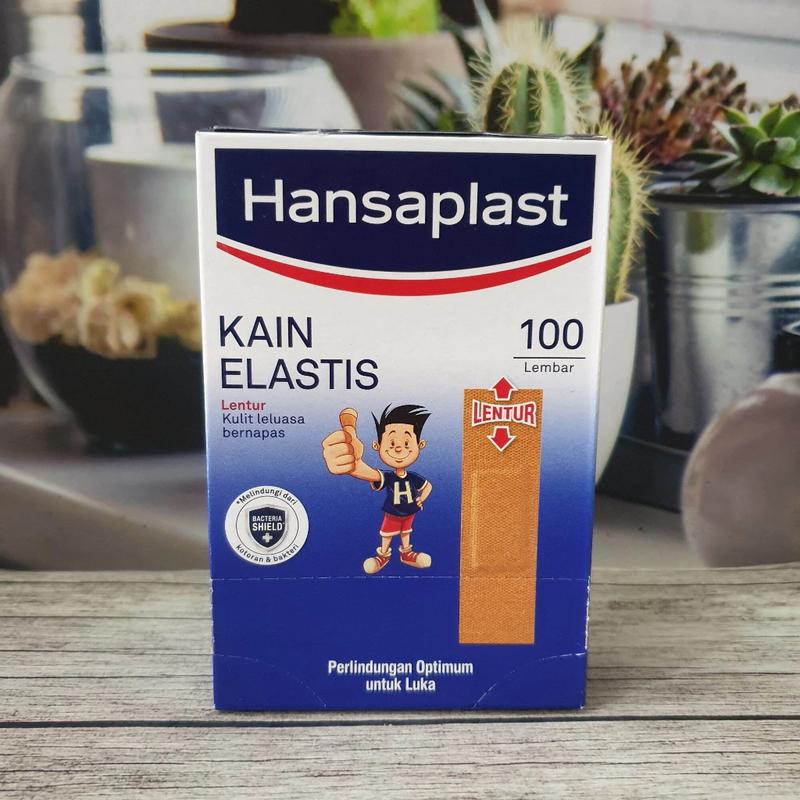 Plaster Merek HANSAPLAST / Plester Luka Kain Elastis / 1 Pak isi 100 4