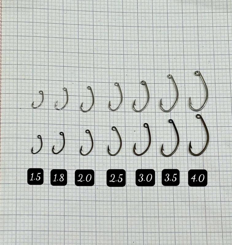  Lưỡi làm tay loại tốt chuyên câu đài  câu tay   rô A   10 lưỡi - size 1.5-4.0 cho nhu cầu khác nhau 