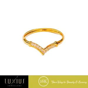 Cincin Emas Aurel B Gold 16K Luxc0092 Luxius
