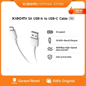 Xiaomi 3A USB-A to USB-C Cable (1m)  | 3A speed | 10.000+ Bend Lifespan | 480Mbps High-Speed data transfer | Safe and durable [Official Store]