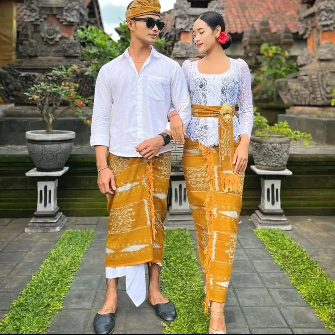 Kamben Premium Couple Blanket - Saput Blanket / Busana Adat Bali Motif Pasangan Pasangan Tenun