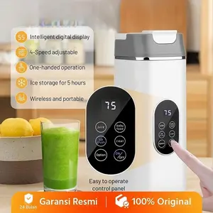 Juicer Buah Tanpa Ampas 420ML Blender Portable Mini Juice Blender Cordless Jus Ice Crusher Usb Rechargeable Ice Crusher