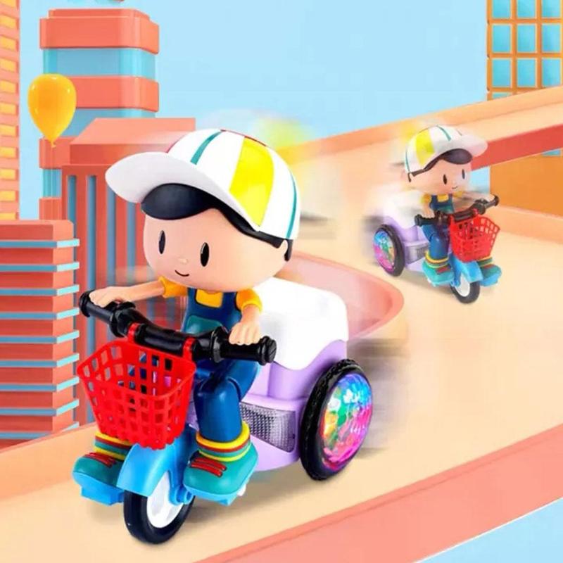 Product Introduction of Electric Stunt Tricycle Toy Auto 360° Wheel Up Rotating Car Toy With Music And Light Children's E9T4 29