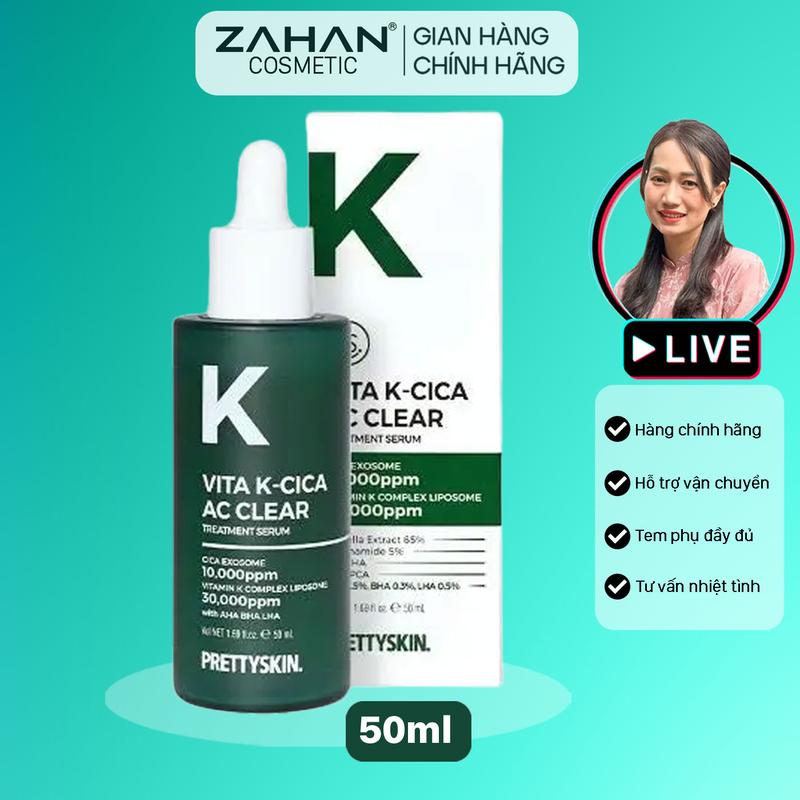 Tinh chất phục hồi Vita K-Cica AC Clear Treatment Serum Prettyskin Chăm Sóc Da