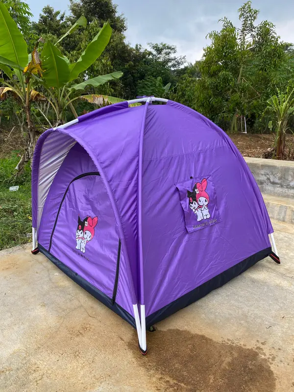 Tenda Mainan Anak Murah Karakter Kuromy And My Melody | Tenda Anak Warna Full Pink Karakter Koromy | Tenda Anak Warna Full Ungu Karakter Kuromy tendaanakgambarkuromi 4