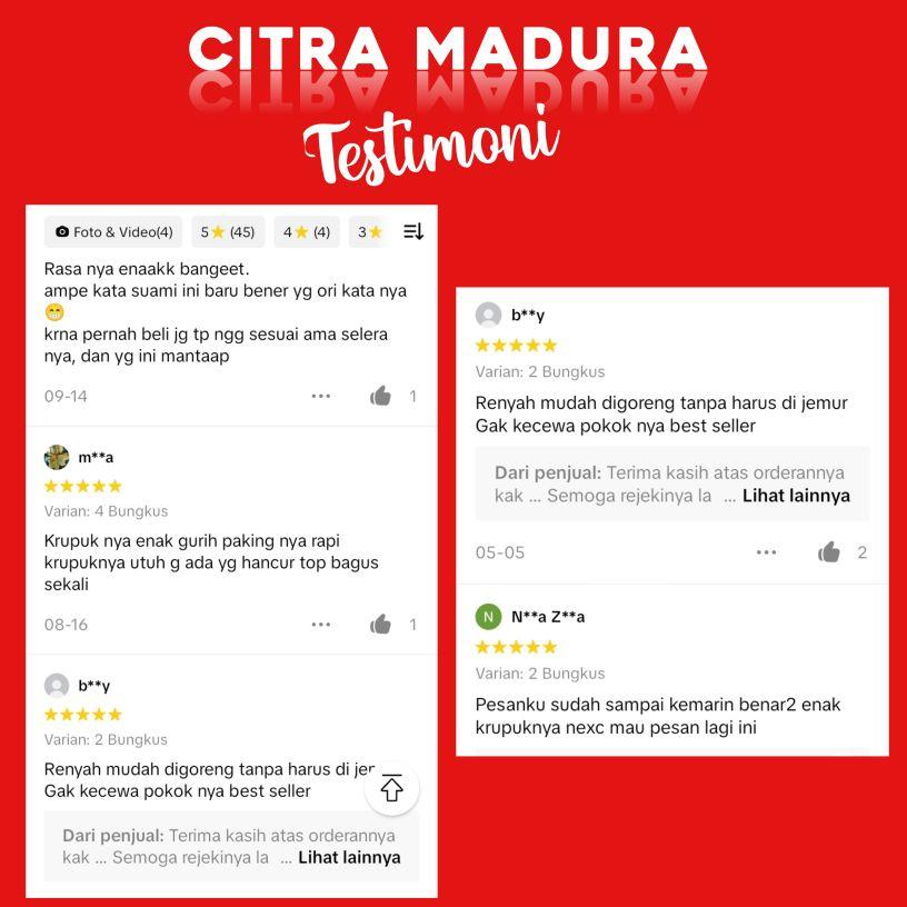 (2 Bungkus) Krupuk Kipas Khas Madura Langsung Goreng Terbaik