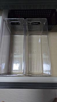 Product Review of Ins Transparent Phone Case Organizer Storage Box Desktop Acrylic Sundries Storage Basket Cosmetics Small Rack Light Plastic from J**h K**o 0